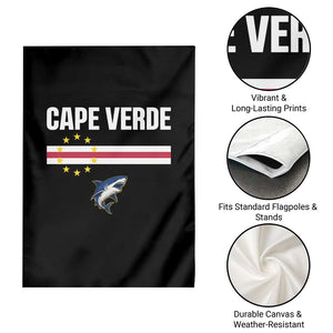 Cape Verde Flag Blue Shark Heritage Garden Flag Cabo Verde Verdean Pride Soccer Football Fans TS02 Print Your Wear