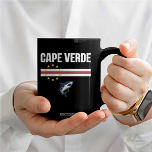 Cape Verde Flag Blue Shark Heritage Coffee Mug Cabo Verde Verdean Pride Soccer Football Fans TS02 Print Your Wear
