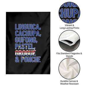 Cape Verde Traditional Food & Drinks List Garden Flag Cabo Verdean Cachupa Grogue Heritage Gift TS02 Print Your Wear