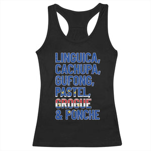 Cape Verde Traditional Food & Drinks List Racerback Tank Top Cabo Verdean Cachupa Grogue Heritage Gift