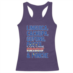 Cape Verde Traditional Food & Drinks List Racerback Tank Top Cabo Verdean Cachupa Grogue Heritage Gift