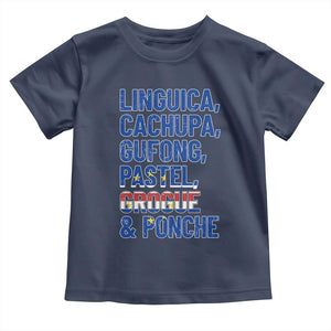 Cape Verde Traditional Food & Drinks List Toddler T Shirt Cabo Verdean Cachupa Grogue Heritage Gift