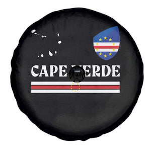 Cape Verde Country Map Shield Emblem Spare Tire Cover Cabo Verde Roots National Pride Gift
