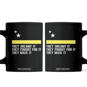Curaçao Flag History Pride Coffee Mug They Dreamt Fought Made It