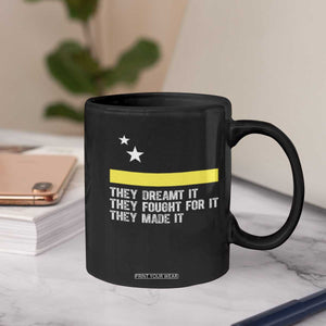 Curaçao Flag History Pride Coffee Mug They Dreamt Fought Made It