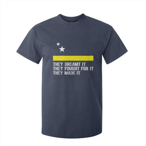 Curaçao Flag History Pride T Shirt For Kid They Dreamt Fought Made It