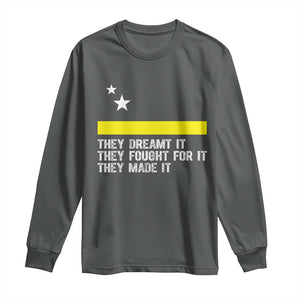 Curaçao Flag History Pride Long Sleeve Shirt They Dreamt Fought Made It