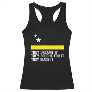 Curaçao Flag History Pride Racerback Tank Top They Dreamt Fought Made It