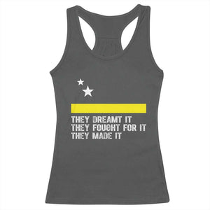 Curaçao Flag History Pride Racerback Tank Top They Dreamt Fought Made It