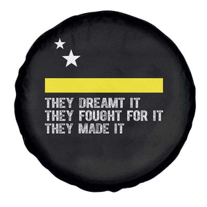 Curaçao Flag History Pride Spare Tire Cover They Dreamt Fought Made It