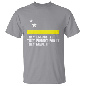 Curaçao Flag History Pride T Shirt They Dreamt Fought Made It