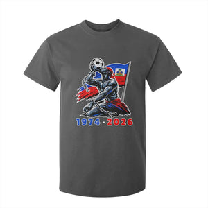 Haiti Soccer Tournament History 1974 to 2026 T Shirt For Kid Powerful Haitian Broken Chains National Flag Football Fans