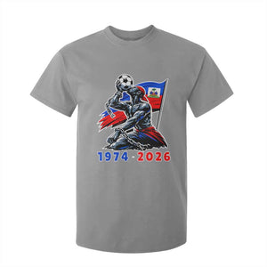 Haiti Soccer Tournament History 1974 to 2026 T Shirt For Kid Powerful Haitian Broken Chains National Flag Football Fans