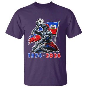 Haiti Soccer Tournament History 1974 to 2026 T Shirt Powerful Haitian Broken Chains National Flag Football Fans