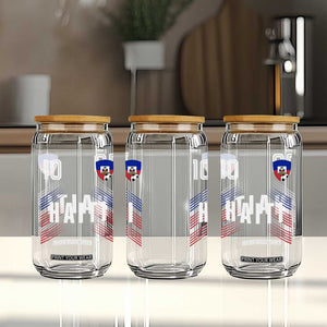 Haiti Soccer Sports Graphic Number 10 Jersey Style Glass Can Proud Haitian Football Fans Game Day Pride
