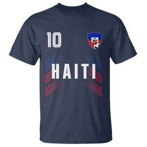 Haiti Soccer Sports Graphic Number 10 Jersey Style T Shirt Proud Haitian Football Fans Game Day Pride