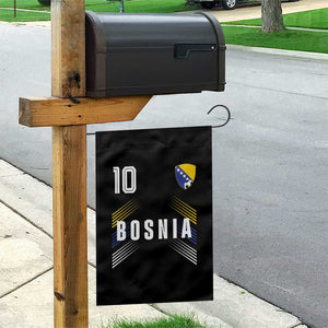 Bosnia Herzegovina Soccer Sports Graphic Number 10 Jersey Style Garden Flag Proud Bosnian Football Fans Game Day Pride