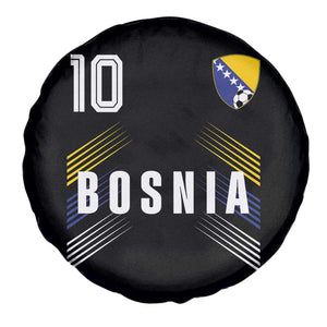 Bosnia Herzegovina Soccer Sports Graphic Number 10 Jersey Style Spare Tire Cover Proud Bosnian Football Fans Game Day Pride