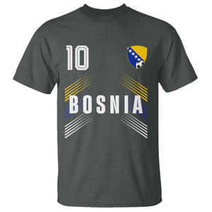 Bosnia Herzegovina Soccer Sports Graphic Number 10 Jersey Style T Shirt Proud Bosnian Football Fans Game Day Pride