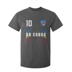 DR Congo Soccer Sports Graphic Number 10 Jersey Style T Shirt For Kid Proud Congolese Football Fans Game Day Pride