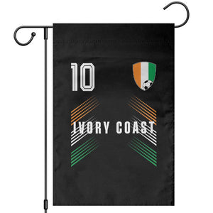 Ivory Coast Soccer Sports Graphic Number 10 Jersey Style Garden Flag Proud Ivorian Cote d'Ivoire Football Fans Game Day Pride