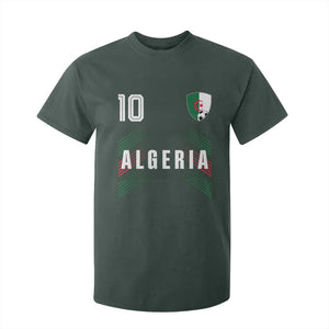 Algeria Soccer Sports Graphic Number 10 Jersey Style T Shirt For Kid Proud Algerian Football Fans Game Day Maghreb Pride