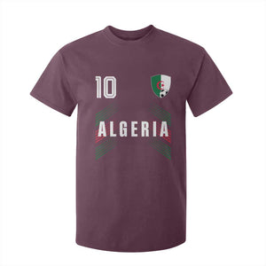 Algeria Soccer Sports Graphic Number 10 Jersey Style T Shirt For Kid Proud Algerian Football Fans Game Day Maghreb Pride