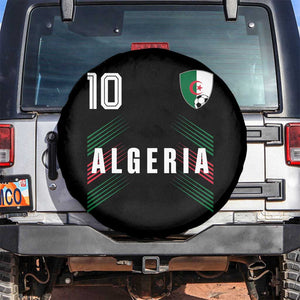 Algeria Soccer Sports Graphic Number 10 Jersey Style Spare Tire Cover Proud Algerian Football Fans Game Day Maghreb Pride
