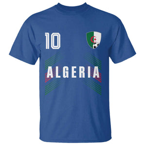 Algeria Soccer Sports Graphic Number 10 Jersey Style T Shirt Proud Algerian Football Fans Game Day Maghreb Pride