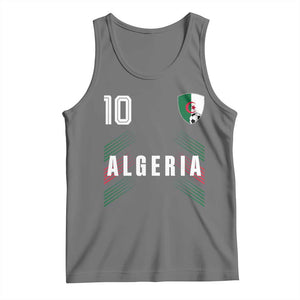 Algeria Soccer Sports Graphic Number 10 Jersey Style Tank Top Proud Algerian Football Fans Game Day Maghreb Pride