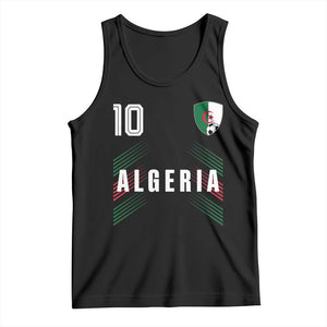 Algeria Soccer Sports Graphic Number 10 Jersey Style Tank Top Proud Algerian Football Fans Game Day Maghreb Pride