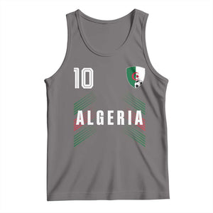 Algeria Soccer Sports Graphic Number 10 Jersey Style Tank Top Proud Algerian Football Fans Game Day Maghreb Pride