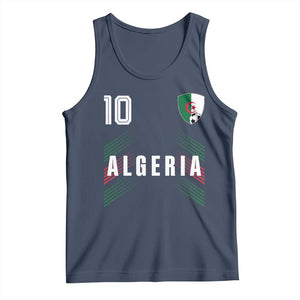 Algeria Soccer Sports Graphic Number 10 Jersey Style Tank Top Proud Algerian Football Fans Game Day Maghreb Pride