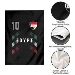 Egypt Soccer Sports Graphic Number 10 Jersey Style Garden Flag Proud Egyptian Football Fans Game Day Pride