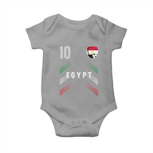 Egypt Soccer Sports Graphic Number 10 Jersey Style Baby Onesie Proud Egyptian Football Fans Game Day Pride