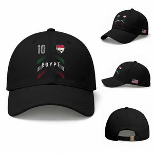 Egypt Soccer Sports Graphic Number 10 Jersey Style Baseball Cap Proud Egyptian Football Fans Game Day Pride