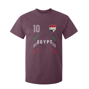 Egypt Soccer Sports Graphic Number 10 Jersey Style T Shirt For Kid Proud Egyptian Football Fans Game Day Pride