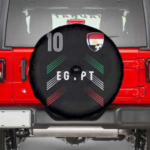 Egypt Soccer Sports Graphic Number 10 Jersey Style Spare Tire Cover Proud Egyptian Football Fans Game Day Pride