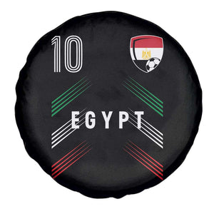 Egypt Soccer Sports Graphic Number 10 Jersey Style Spare Tire Cover Proud Egyptian Football Fans Game Day Pride