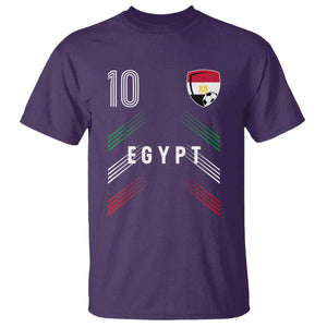 Egypt Soccer Sports Graphic Number 10 Jersey Style T Shirt Proud Egyptian Football Fans Game Day Pride