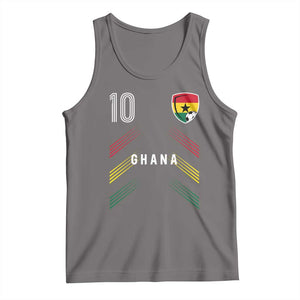 Ghana Soccer Sports Graphic Number 10 Jersey Style Tank Top Proud Ghanaian Football Fans Game Day Pride