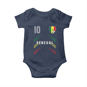 Senegal Soccer Sports Graphic Number 10 Jersey Style Baby Onesie Proud Senegalese Football Fans Game Day Pride