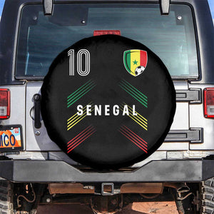 Senegal Soccer Sports Graphic Number 10 Jersey Style Spare Tire Cover Proud Senegalese Football Fans Game Day Pride
