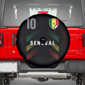 Senegal Soccer Sports Graphic Number 10 Jersey Style Spare Tire Cover Proud Senegalese Football Fans Game Day Pride