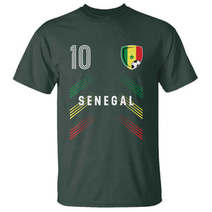 Senegal Soccer Sports Graphic Number 10 Jersey Style T Shirt Proud Senegalese Football Fans Game Day Pride