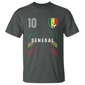 Senegal Soccer Sports Graphic Number 10 Jersey Style T Shirt Proud Senegalese Football Fans Game Day Pride