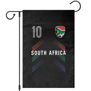 South Africa Soccer Sports Graphic Number 10 Jersey Style Garden Flag Proud South African Football Fans Game Day Pride