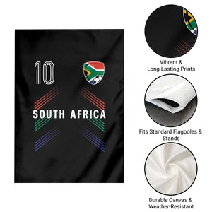 South Africa Soccer Sports Graphic Number 10 Jersey Style Garden Flag Proud South African Football Fans Game Day Pride