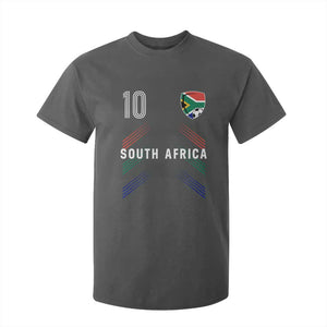 South Africa Soccer Sports Graphic Number 10 Jersey Style T Shirt For Kid Proud South African Football Fans Game Day Pride