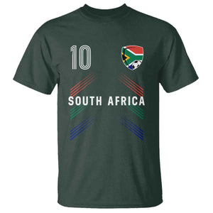 South Africa Soccer Sports Graphic Number 10 Jersey Style T Shirt Proud South African Football Fans Game Day Pride